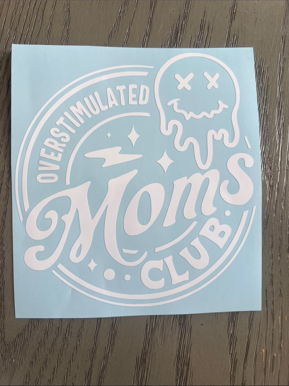 New Overstimulated Moms Club Sticker
